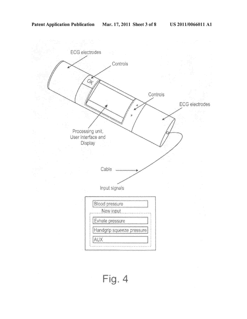 Method and apparatus for recording and presentation of physiological data - diagram, schematic, and image 04