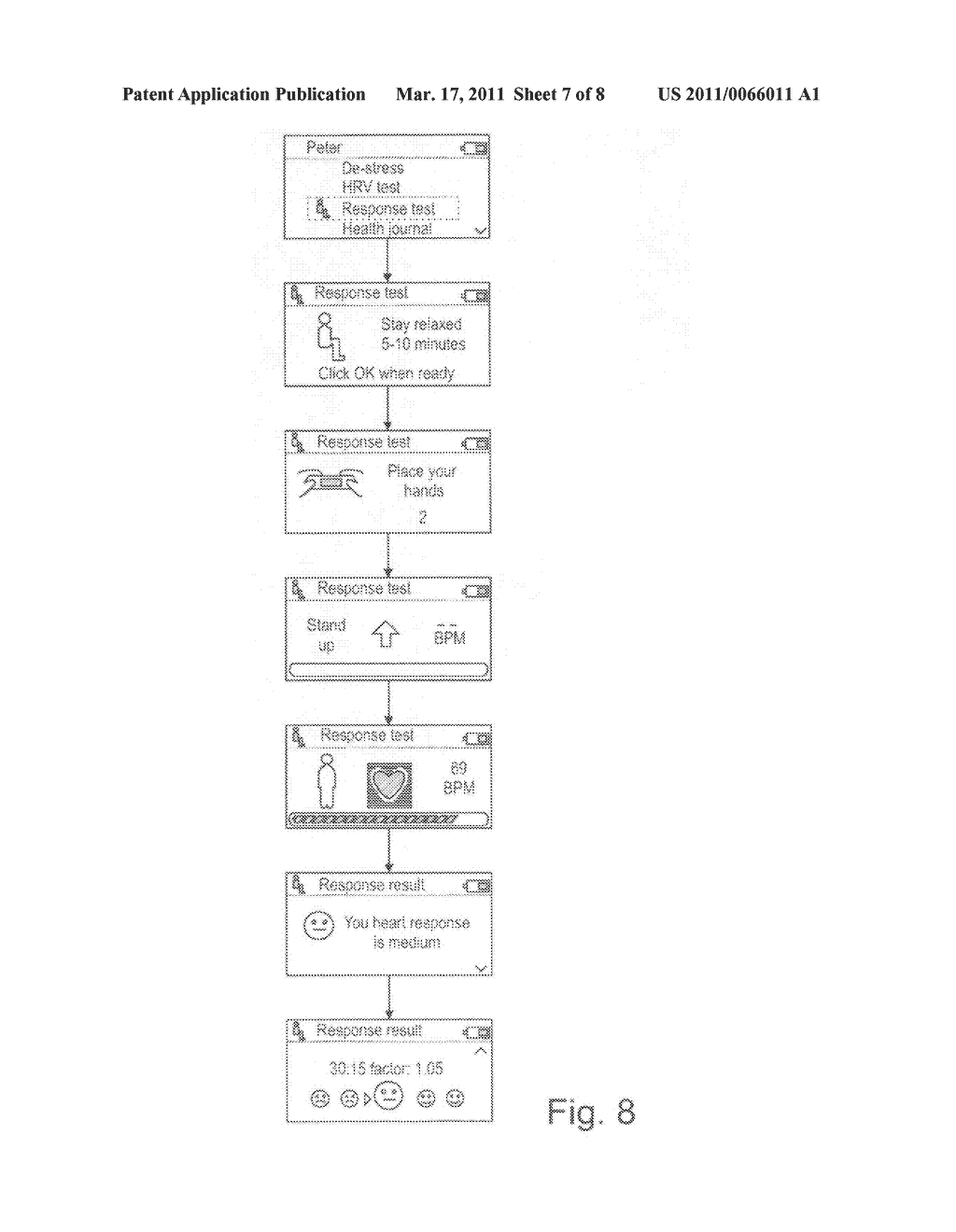 Method and apparatus for recording and presentation of physiological data - diagram, schematic, and image 08