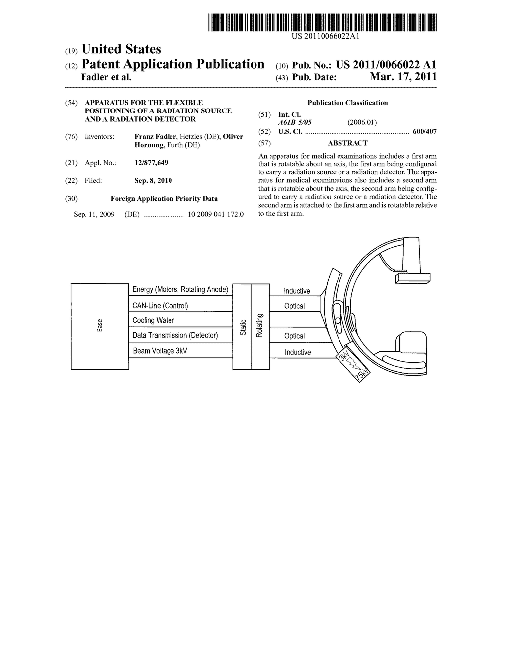 APPARATUS FOR THE FLEXIBLE POSITIONING OF A RADIATION SOURCE AND A RADIATION DETECTOR - diagram, schematic, and image 01