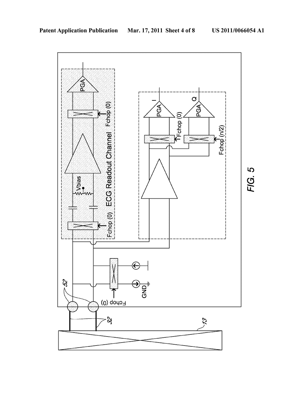 METHOD AND ELECTRONIC MEDICAL DEVICE FOR SIMULTANEOUSLY MEASURING AN IMPEDANCE AND A BIOPOTENTIAL SIGNAL - diagram, schematic, and image 05