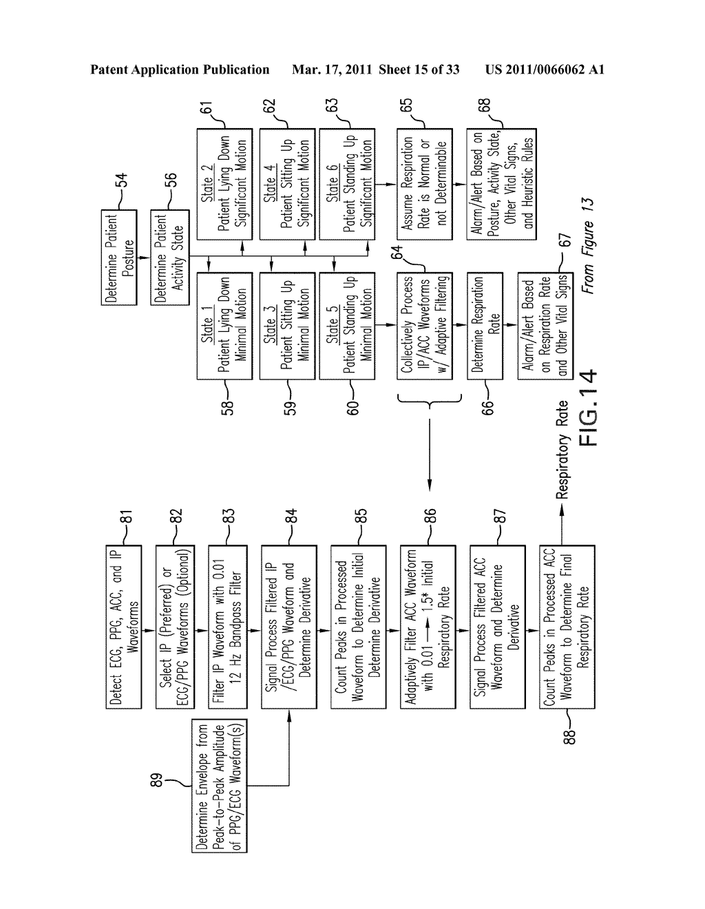 BODY-WORN MONITOR FOR MEASURING RESPIRATION RATE - diagram, schematic, and image 16