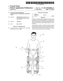 Self contained powered exoskeleton walker for a disabled user diagram and image