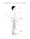 Self contained powered exoskeleton walker for a disabled user diagram and image