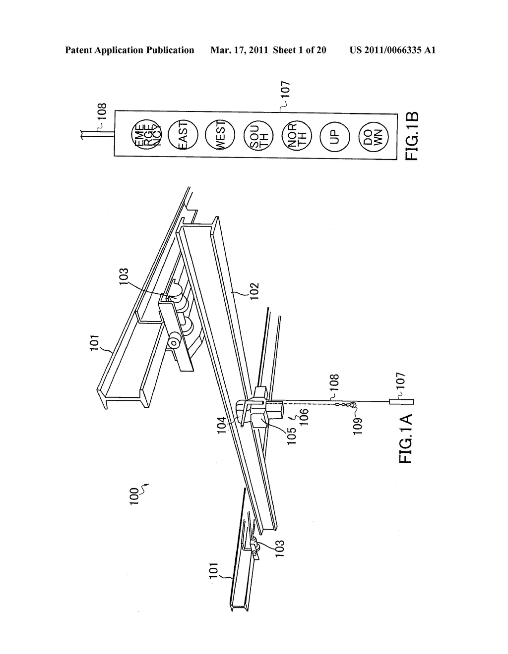 TRAVELING CRANE OPERATION CONTROL APPARATUS AND METHOD - diagram, schematic, and image 02