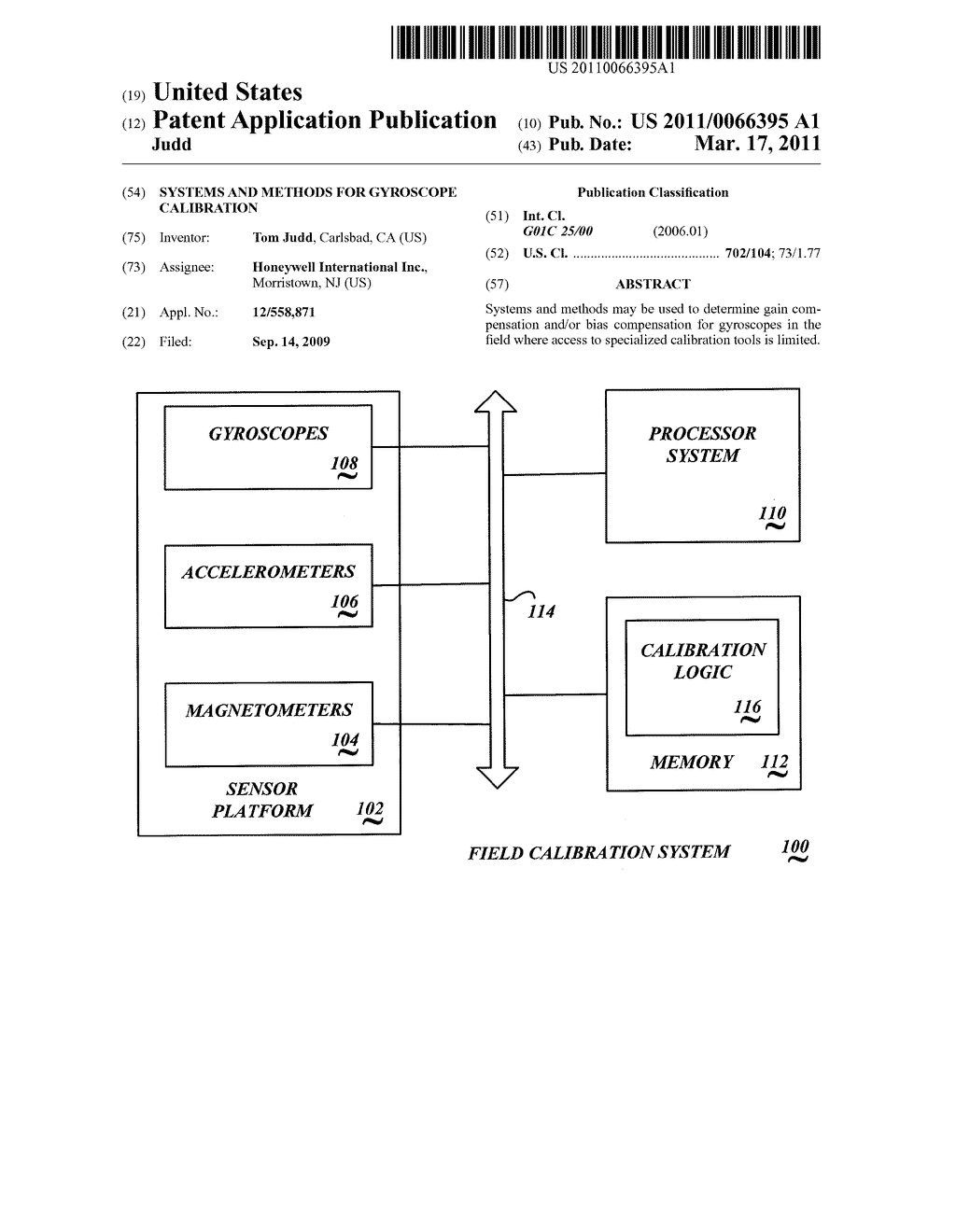 SYSTEMS AND METHODS FOR GYROSCOPE CALIBRATION - diagram, schematic, and image 01