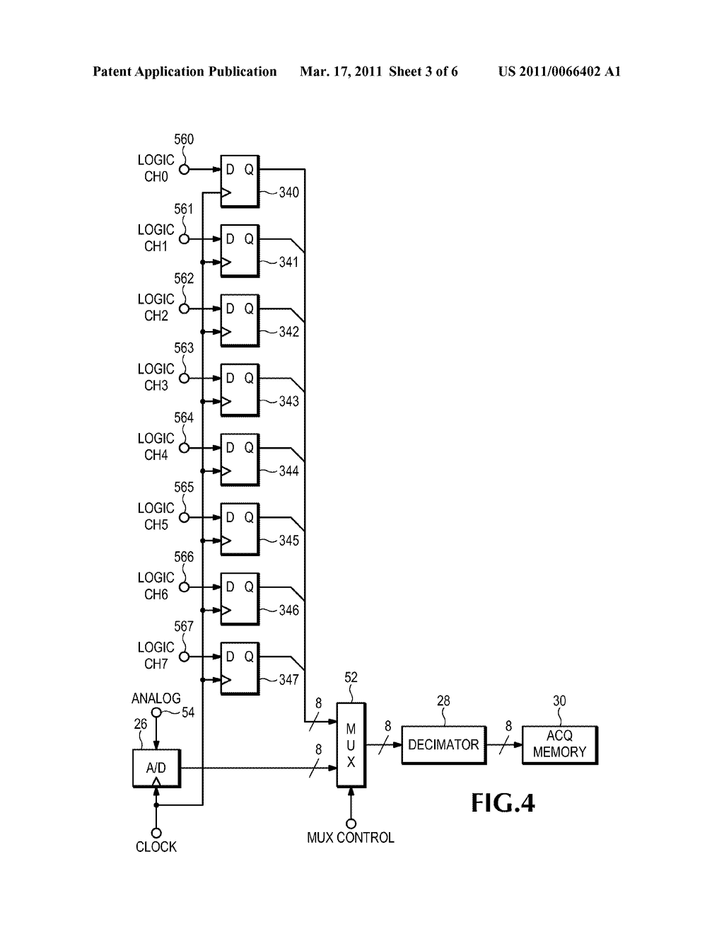 MIXED SIGNAL ACQUISITION SYSTEM FOR A MEASUREMENT INSTRUMENT - diagram, schematic, and image 04