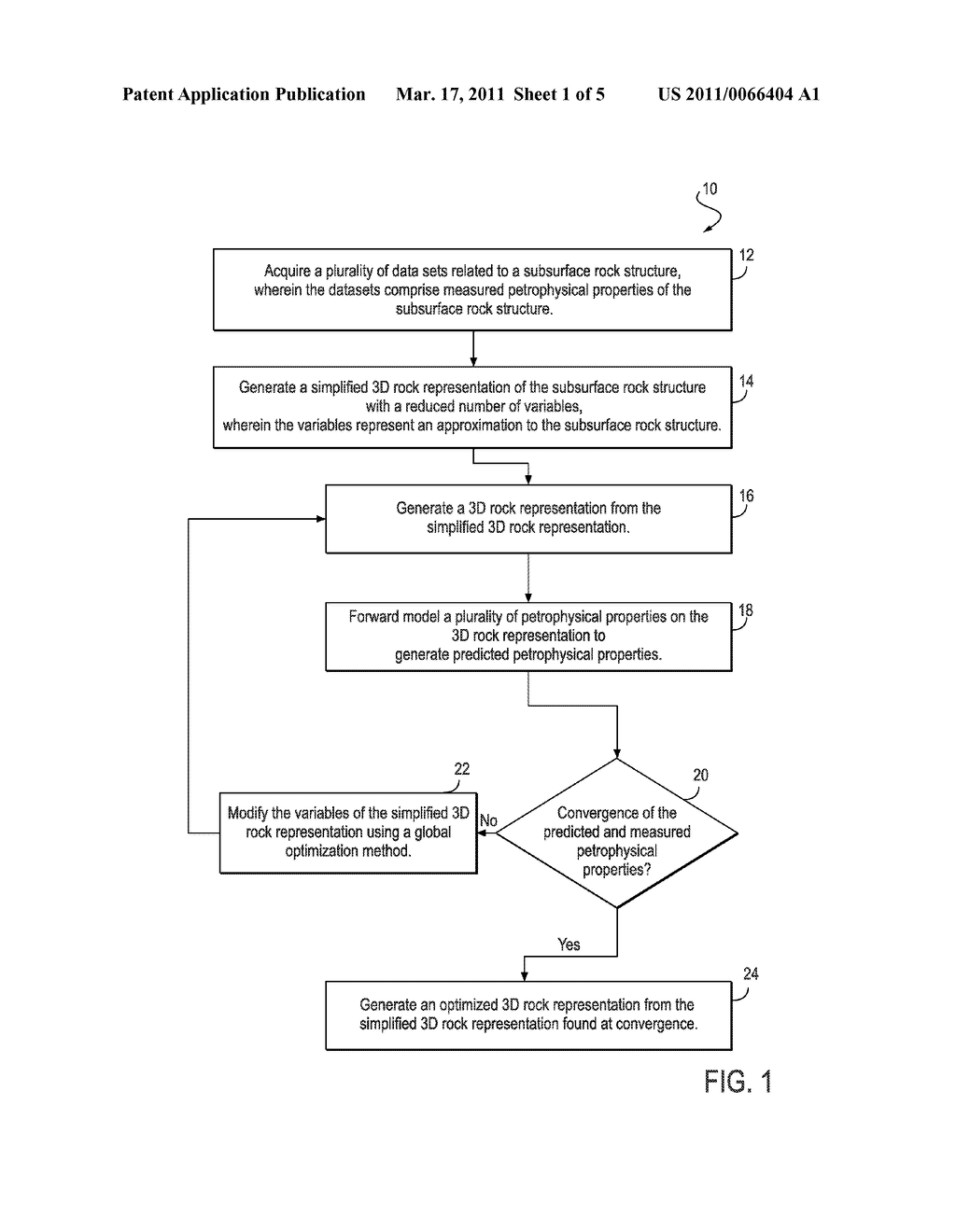 METHOD FOR CREATING A 3D ROCK REPRESENTATION USING PETROPHYSICAL DATA - diagram, schematic, and image 02