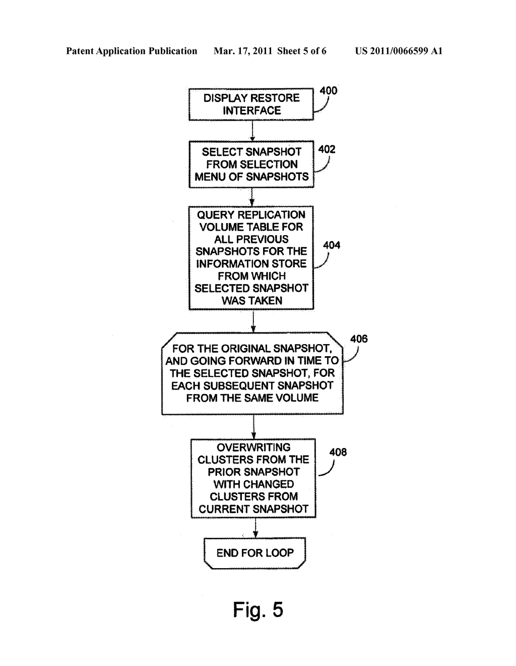 SYSTEM AND METHOD FOR PERFORMING AN IMAGE LEVEL SNAPSHOT AND FOR RESTORING PARTIAL VOLUME DATA - diagram, schematic, and image 06