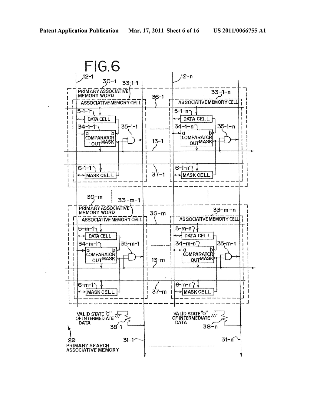Associative Memory Having a Mask Function for Use in a Network Device - diagram, schematic, and image 07