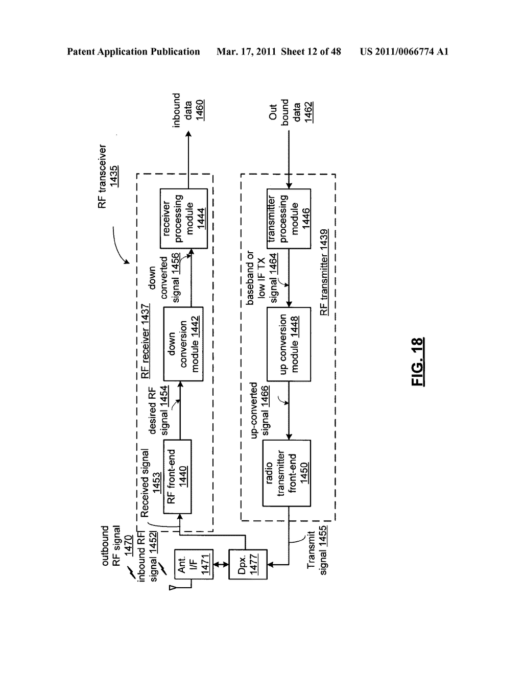 PROCESSING SYSTEM WITH RF DATA BUS AND METHOD FOR USE THEREWITH - diagram, schematic, and image 13