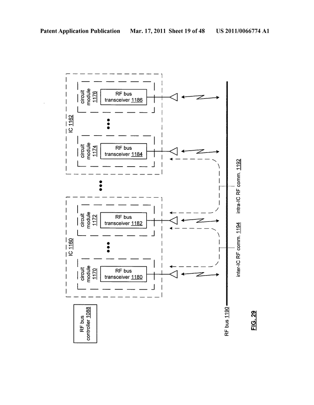 PROCESSING SYSTEM WITH RF DATA BUS AND METHOD FOR USE THEREWITH - diagram, schematic, and image 20