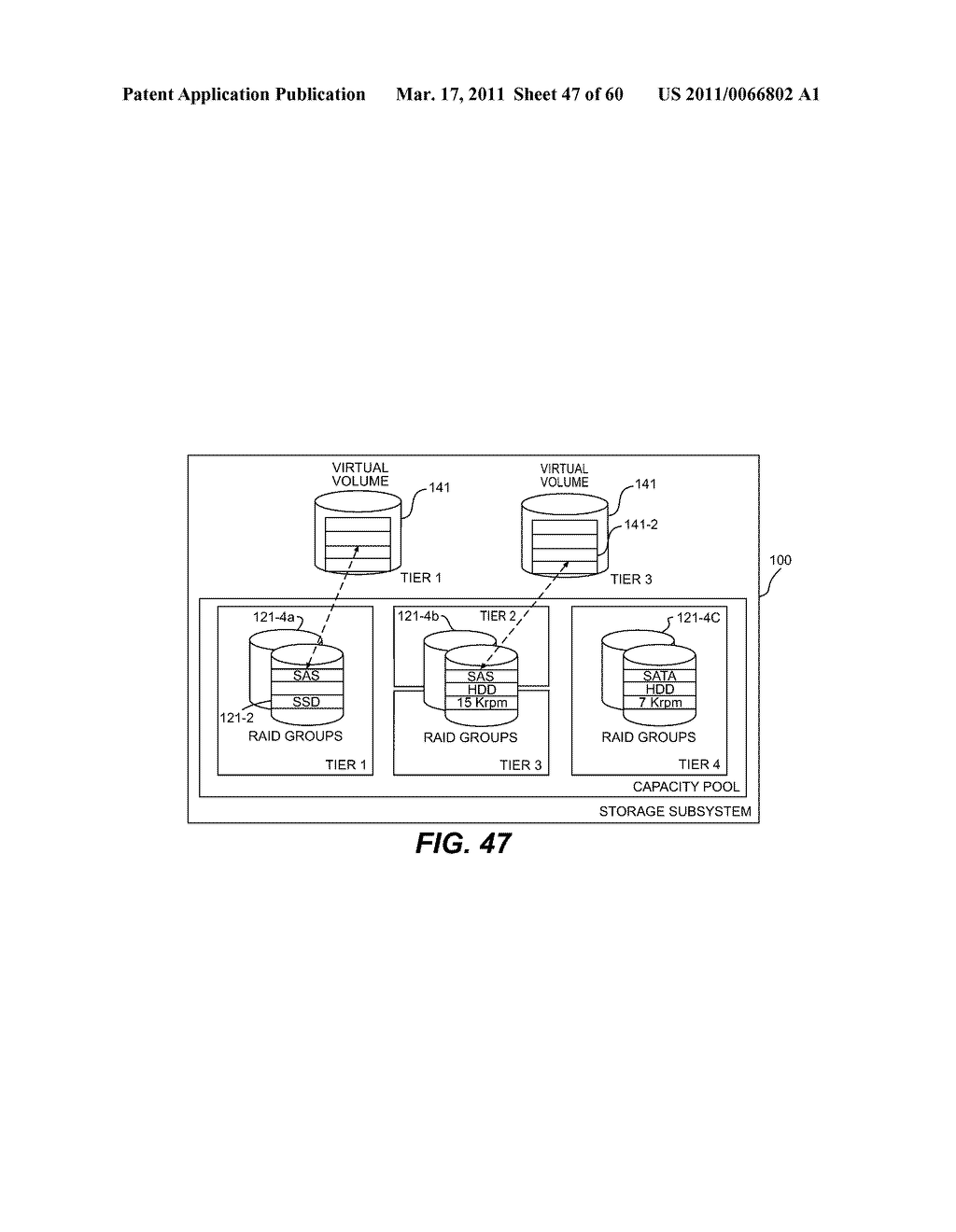 DYNAMIC PAGE REALLOCATION STORAGE SYSTEM MANAGEMENT - diagram, schematic, and image 48