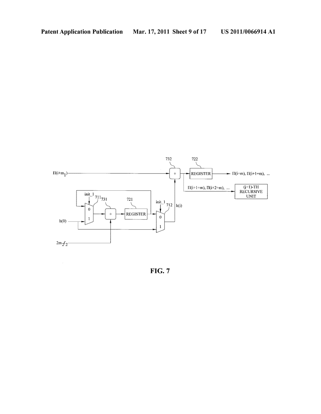 Address Generation Apparatus And Method For Quadratic Permutation Polynomial Interleaver De-Interleaver - diagram, schematic, and image 10