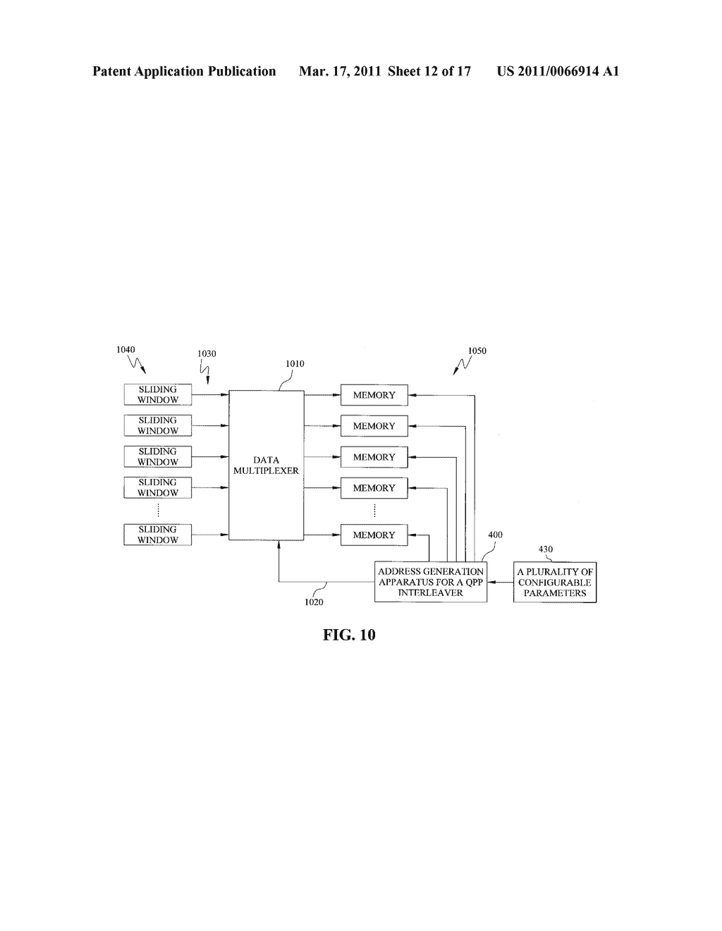 Address Generation Apparatus And Method For Quadratic Permutation Polynomial Interleaver De-Interleaver - diagram, schematic, and image 13