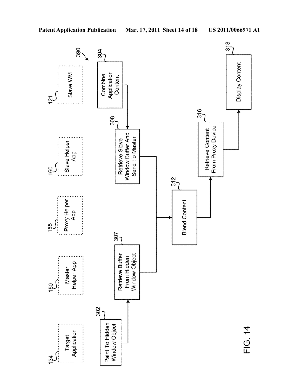 METHOD AND APPARATUS FOR PROVIDING APPLICATION INTERFACE PORTIONS ON PERIPHERAL COMPUTING DEVICES - diagram, schematic, and image 15