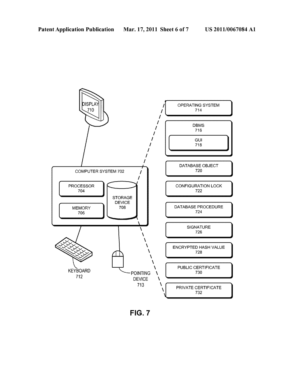 METHOD AND APPARATUS FOR SECURING A DATABASE CONFIGURATION - diagram, schematic, and image 07