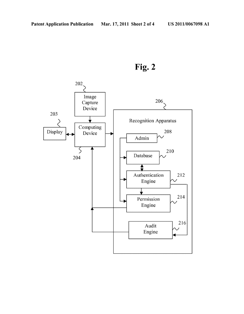 FACIAL RECOGNITION FOR DOCUMENT AND APPLICATION DATA ACCESS CONTROL - diagram, schematic, and image 03