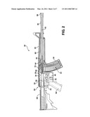 FIREARM HAVING A DEBRIS SHIELD FOR USE WITH A DIRECT GAS IMPINGEMENT SYSTEM diagram and image