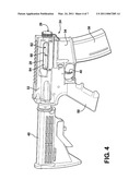 FIREARM HAVING A DEBRIS SHIELD FOR USE WITH A DIRECT GAS IMPINGEMENT SYSTEM diagram and image