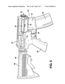 FIREARM HAVING A DEBRIS SHIELD FOR USE WITH A DIRECT GAS IMPINGEMENT SYSTEM diagram and image