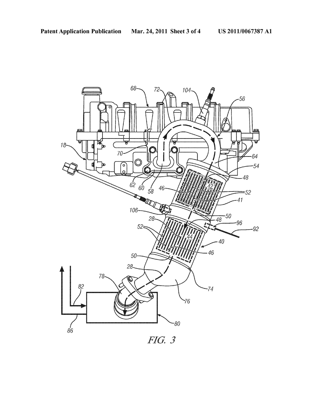 Thermally Efficient Exhaust Treatment System for an Internal Combustion Engine - diagram, schematic, and image 04