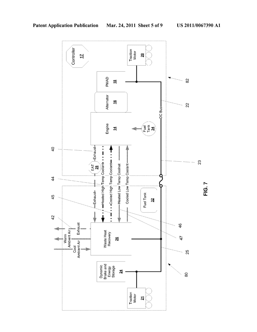 MOBILE DIESEL POWER SYSTEM WITH SEPARATED ENGINE AND EXHAUST - diagram, schematic, and image 06