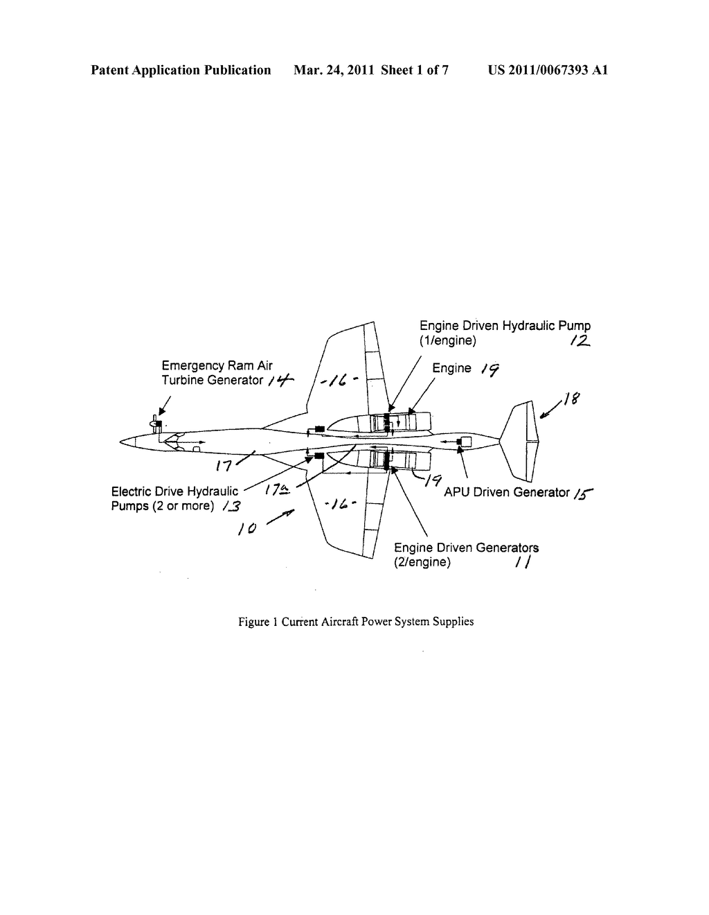 Aircraft emergency and backup secondary power apparatus - diagram, schematic, and image 02