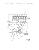 Internal combustion engine with an exhaust gas turbocharger diagram and image