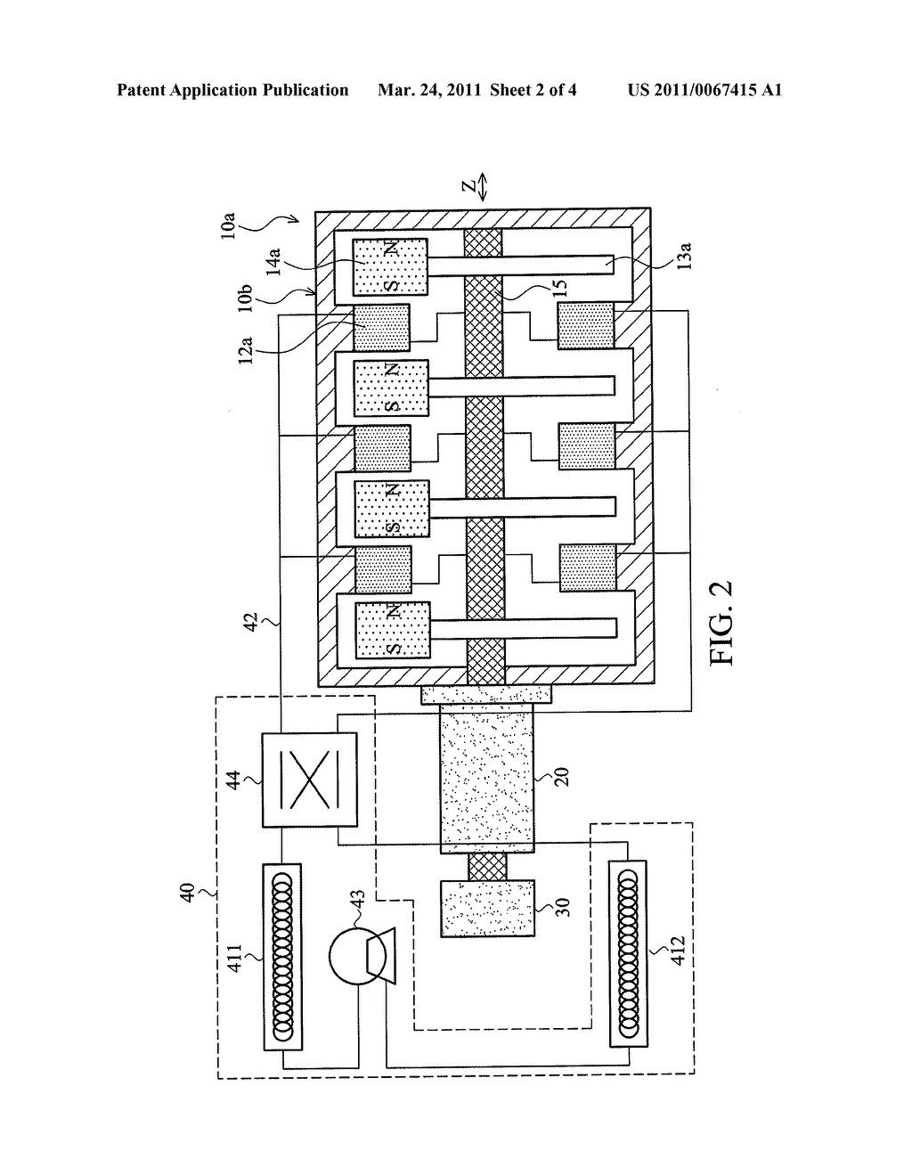 MAGNETIC COMPONENT COMPILING STRUCTURE AND MAGNETIC REFRIGERATOR ADAPTING MAGNETIC COMPONENT COMPILING STRUCTURE THEREOF - diagram, schematic, and image 03