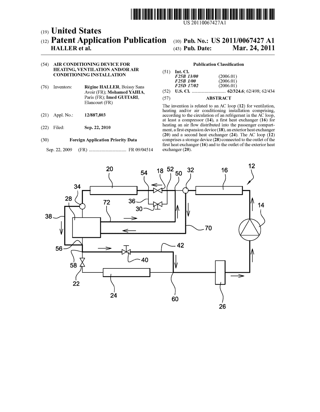 Air Conditioning Device For Heating, Ventilation and/or Air Conditioning Installation - diagram, schematic, and image 01