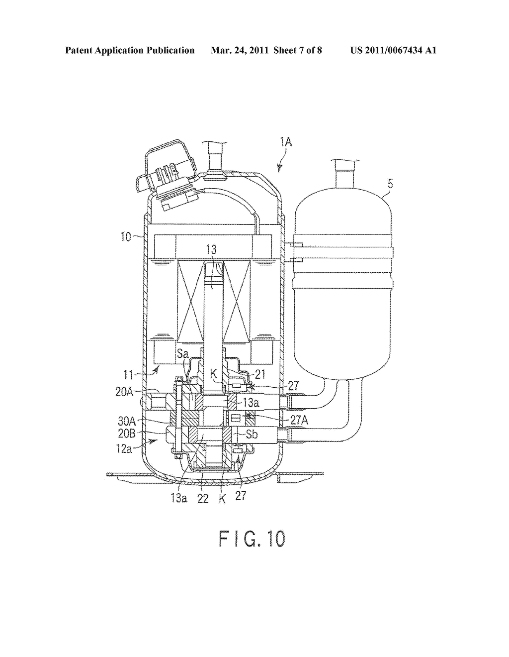 HERMETIC TYPE COMPRESSOR AND REFRIGERATION CYCLE APPARATUS - diagram, schematic, and image 08