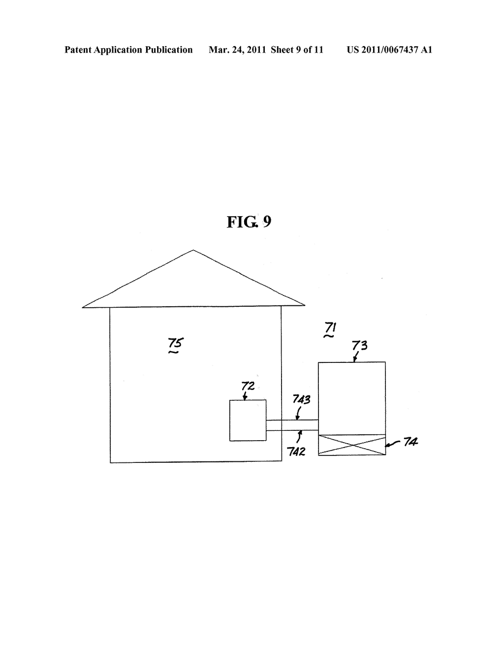 Air Source Heat Exchange System and Method Utilizing Temperature Gradient and Water - diagram, schematic, and image 10