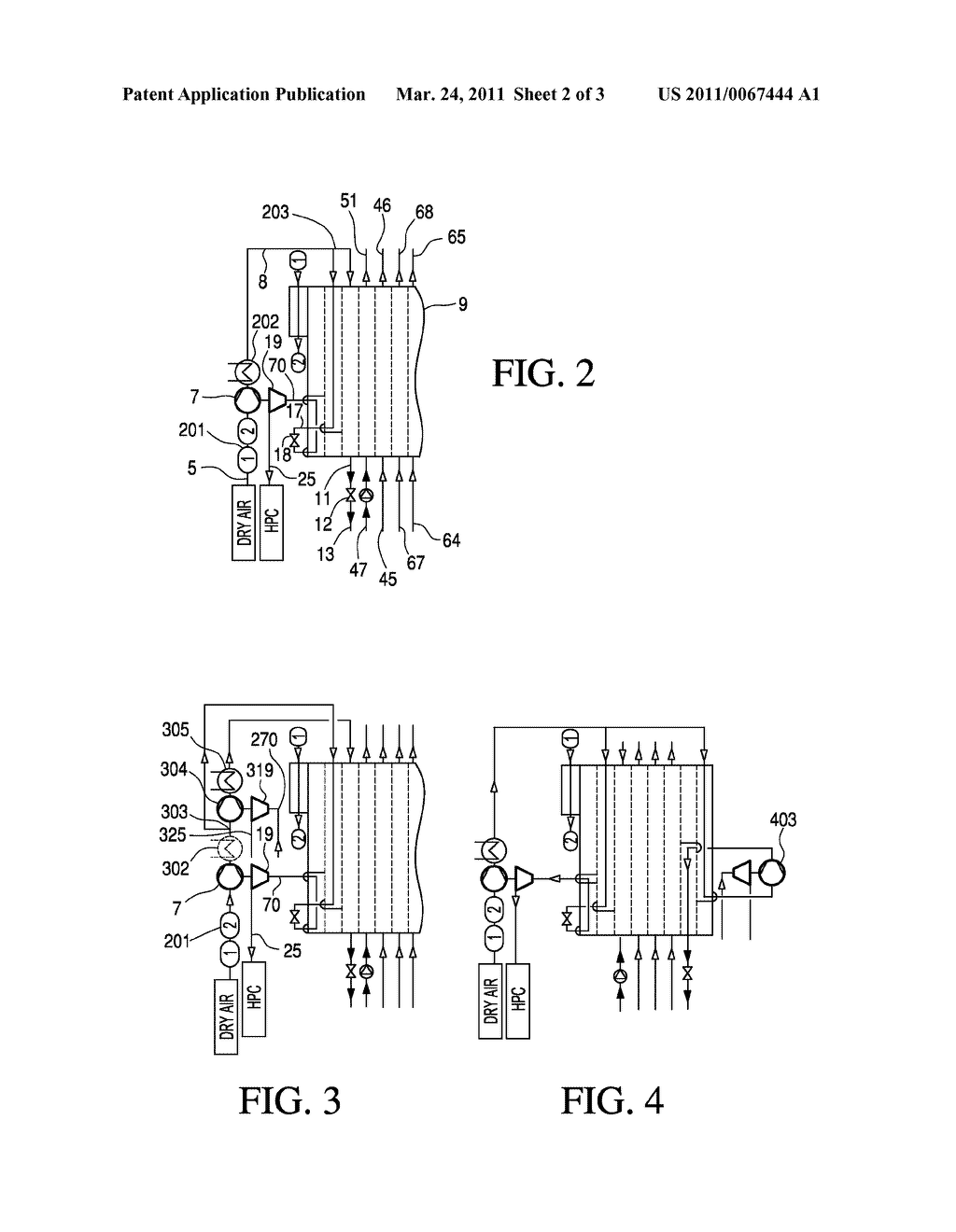 Processes and Device for Low Temperature Separation of Air - diagram, schematic, and image 03