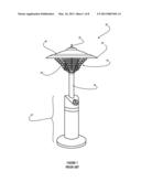 Patio Heater Double Dome Infrared Heat Reflector/Converter diagram and image