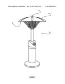 Patio Heater Double Dome Infrared Heat Reflector/Converter diagram and image