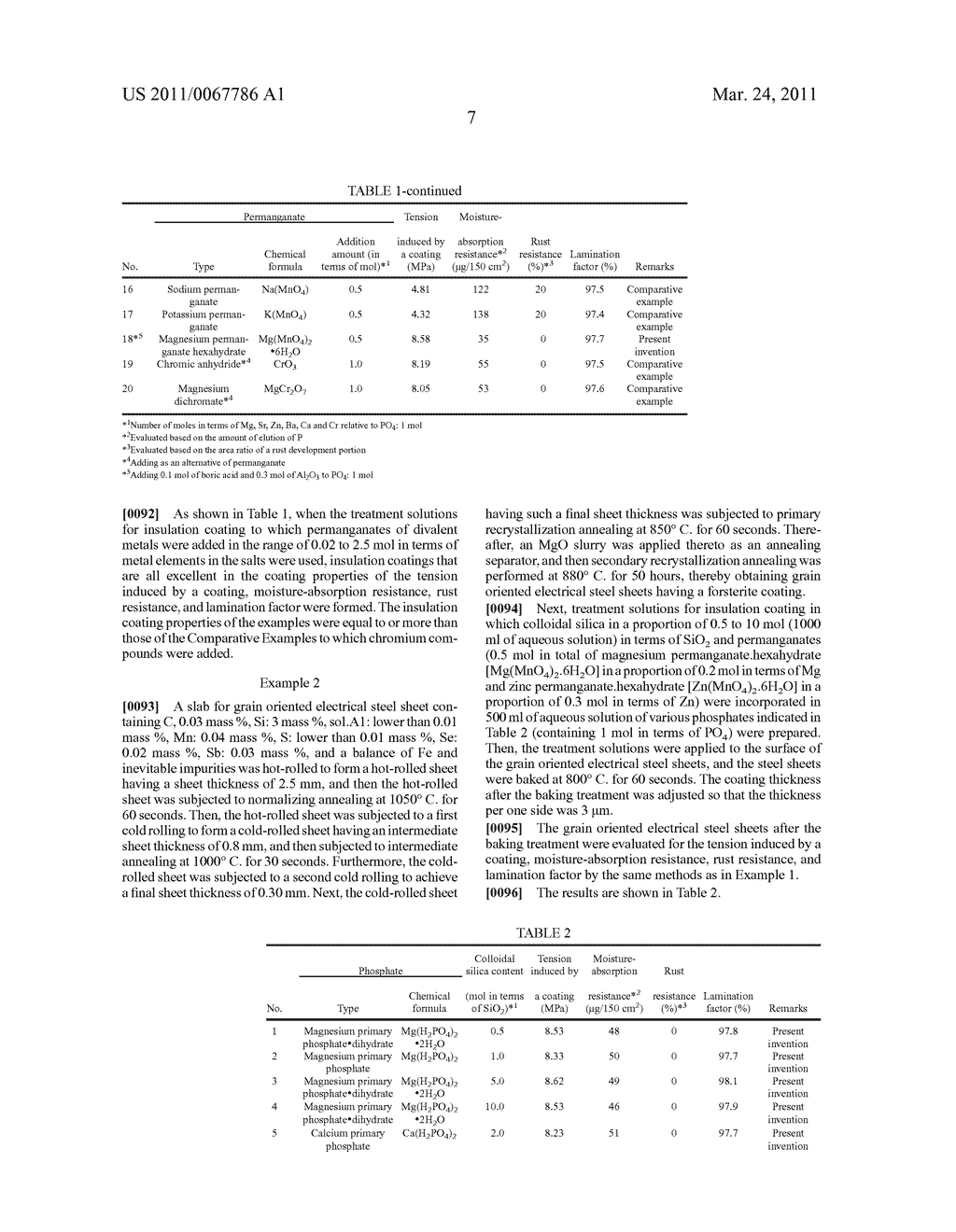 TREATMENT SOLUTION FOR INSULATION COATING FOR GRAIN ORIENTED ELECTRICAL STEEL SHEET AND METHOD FOR PRODUCING GRAIN ORIENTED ELECTRICAL STEEL SHEET HAVING INSULATION COATING - diagram, schematic, and image 10