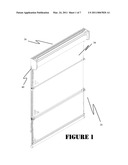 Roman Shade Window Curtain Having A Special Head Rail For Using A Roller Shade As Its Release/Retraction Control diagram and image