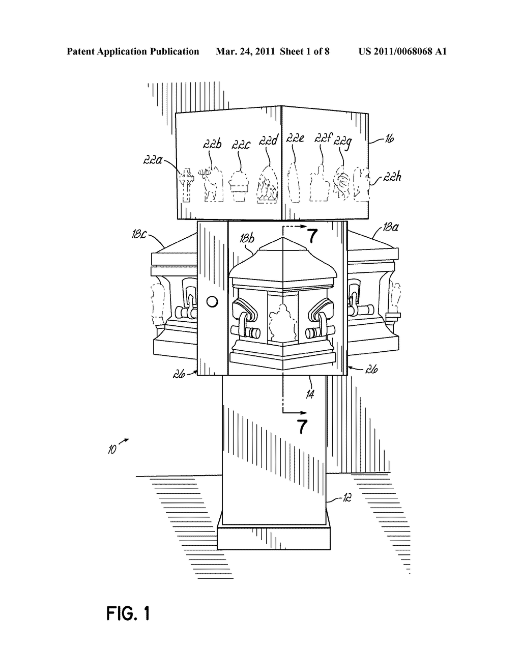 Display For A Casket Selection Room - diagram, schematic, and image 02