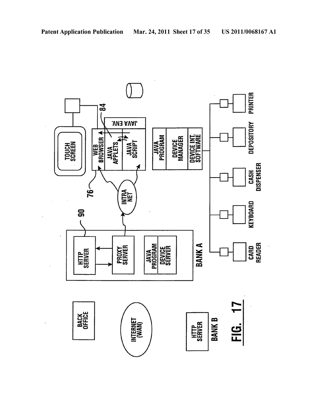 Method of authorizing automated banking machine use responsive to user data read from data bearing records - diagram, schematic, and image 18