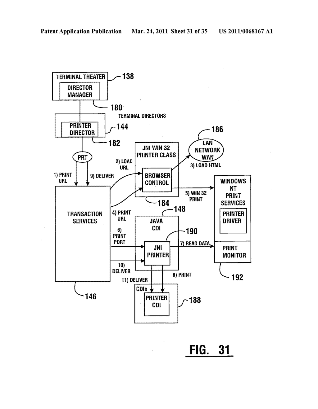 Method of authorizing automated banking machine use responsive to user data read from data bearing records - diagram, schematic, and image 32