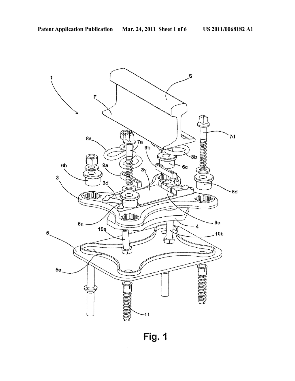 Base Plate for Fastening a Rail to a Fixed Bottom Support, and Fastener for a Rail - diagram, schematic, and image 02