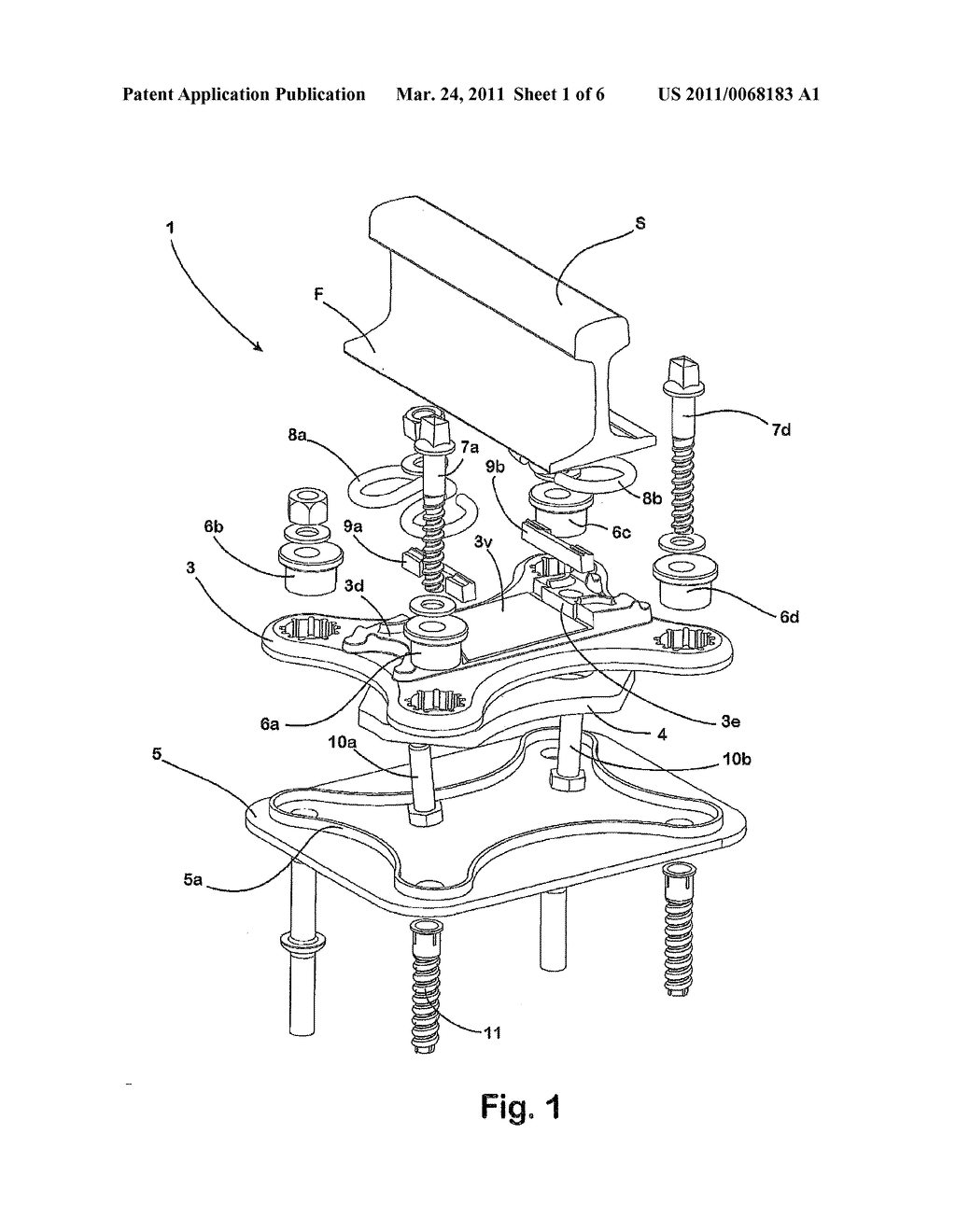 Base Plate for Fastening a Rail on a Solid Ground and Fastening of a Rail - diagram, schematic, and image 02