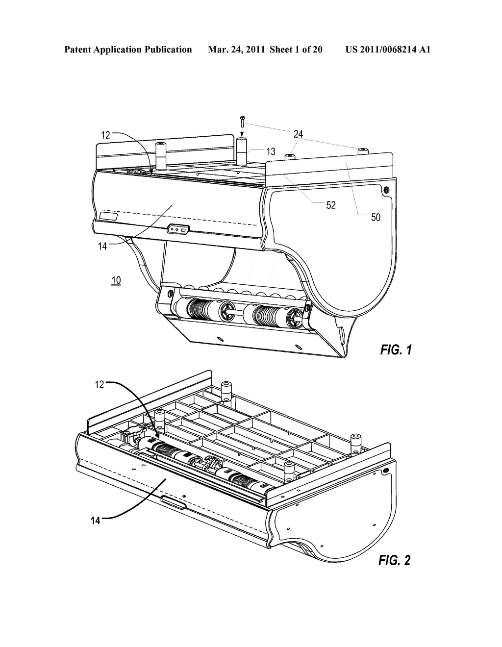 MESHING DRIVEN ROLLERS OF TOWEL DISPENSER BY CLOSING LOADING DOOR - diagram, schematic, and image 02