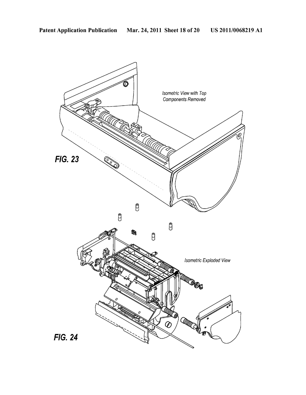 TRANSMISSION ARRANGEMENT IN AUTOMATIC TOWEL DISPENSER - diagram, schematic, and image 19