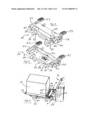 BATTERY REMOVAL APPARATUS FOR A VEHICLE, IN PARTICULAR AN ELECTRIC INDUSTRIAL TRUCK, AND A LOCKING DEVICE FOR SUCH A BATTERY REMOVAL APPARATUS diagram and image