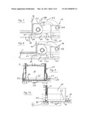 BATTERY REMOVAL APPARATUS FOR A VEHICLE, IN PARTICULAR AN ELECTRIC INDUSTRIAL TRUCK, AND A LOCKING DEVICE FOR SUCH A BATTERY REMOVAL APPARATUS diagram and image