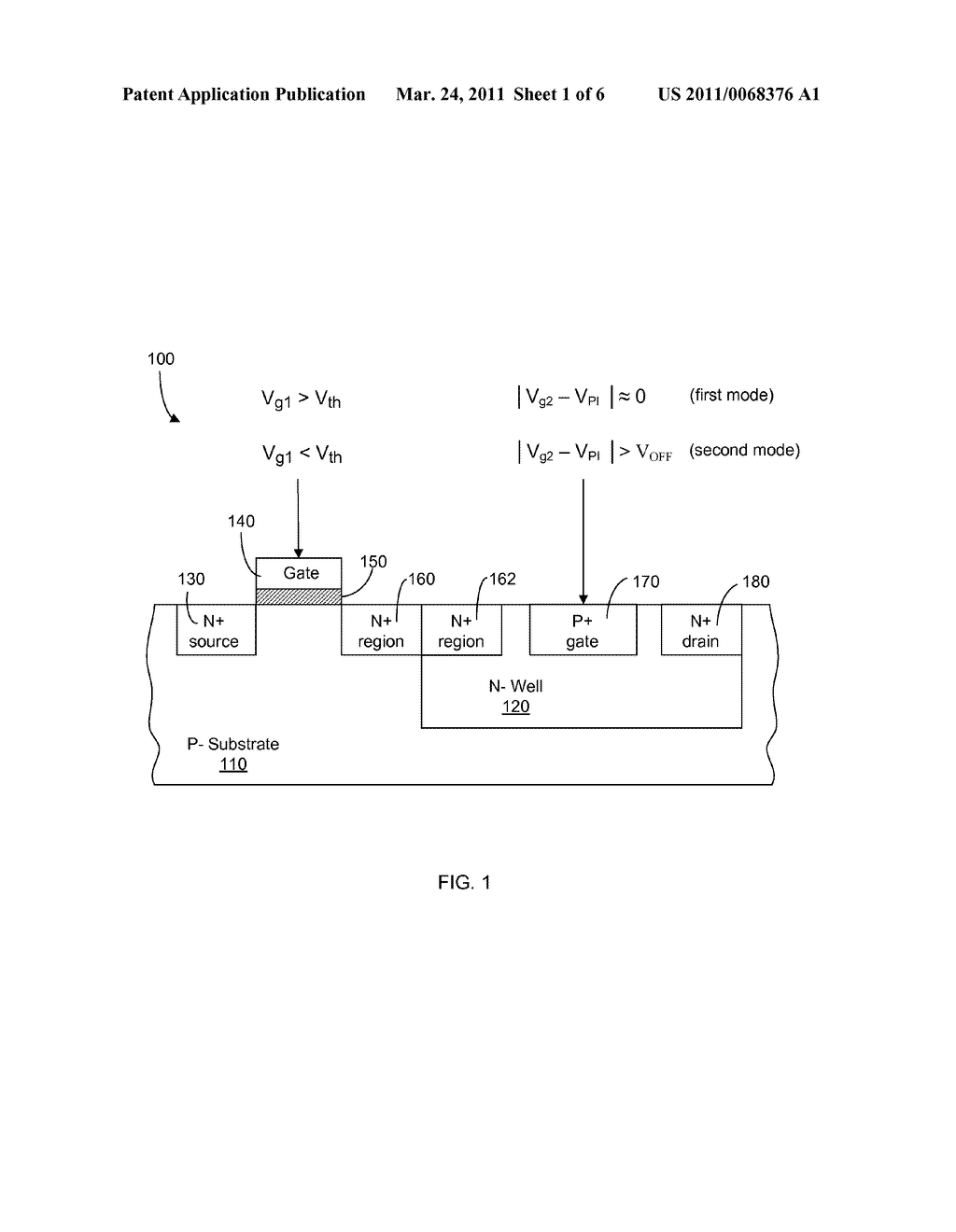 High Breakdown Voltage Double-Gate Semiconductor Device - diagram, schematic, and image 02