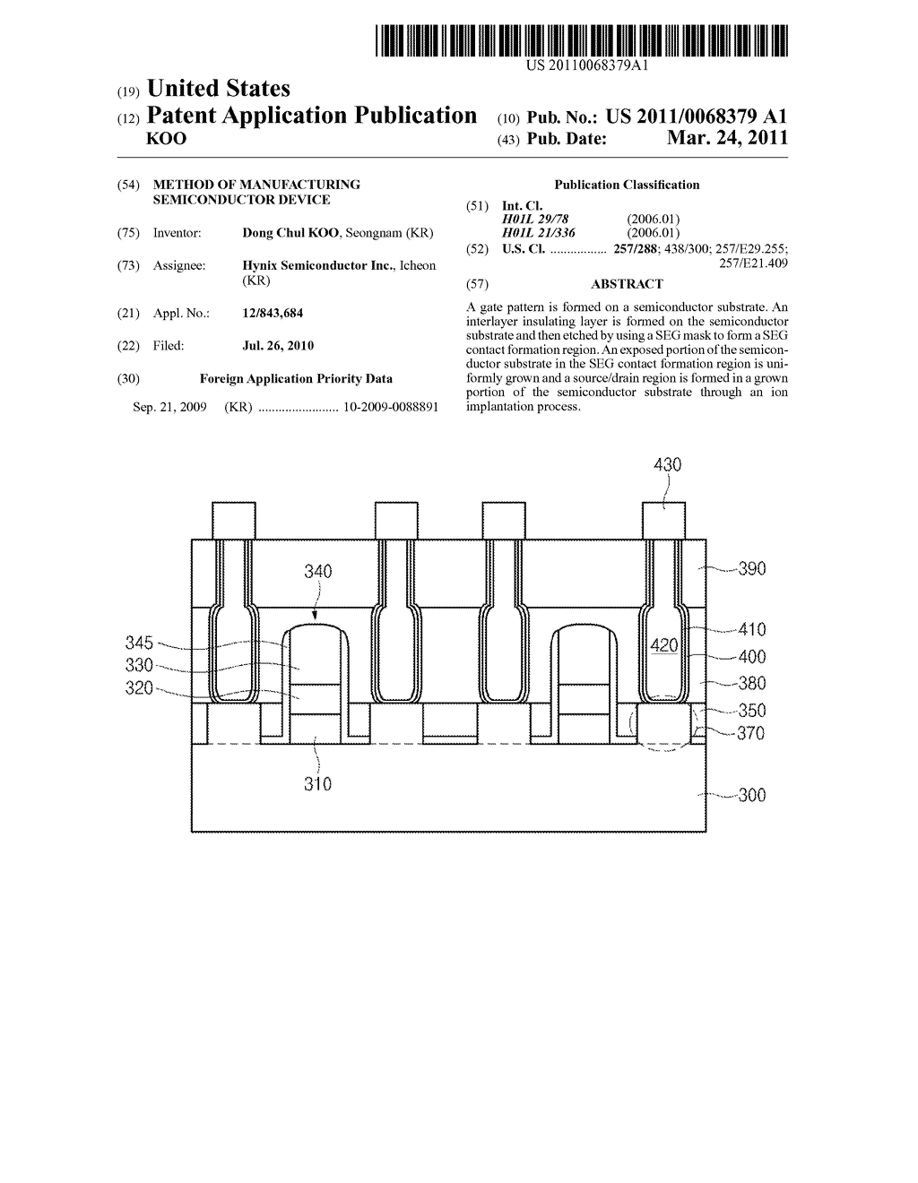 METHOD OF MANUFACTURING SEMICONDUCTOR DEVICE - diagram, schematic, and image 01