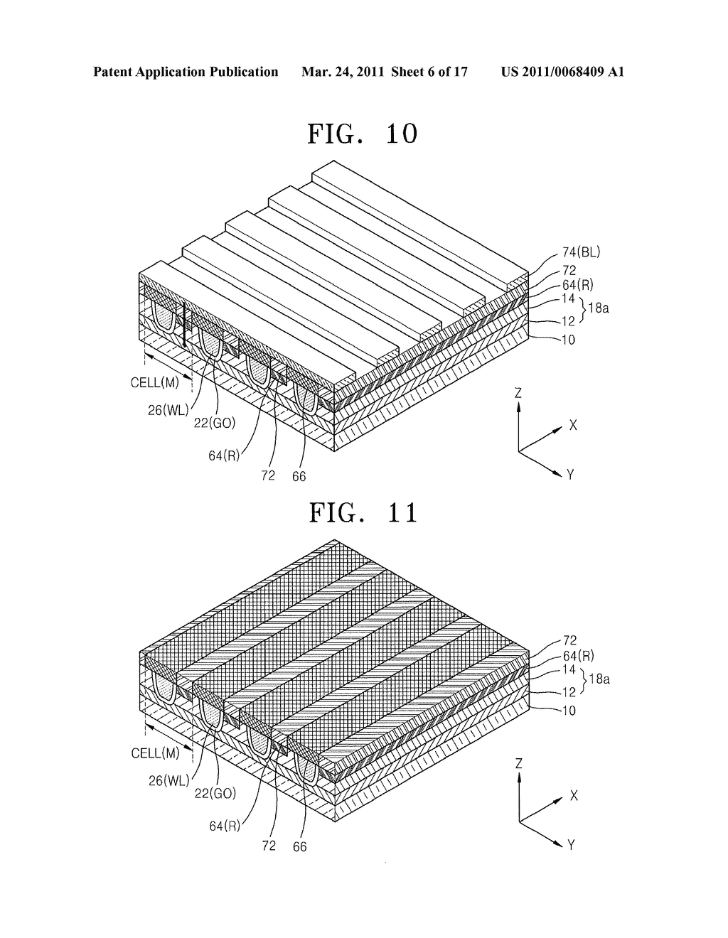 RESISTIVE MEMORY DEVICES INCLUDING VERTICAL TRANSISTOR ARRAYS AND RELATED FABRICATION METHODS - diagram, schematic, and image 07