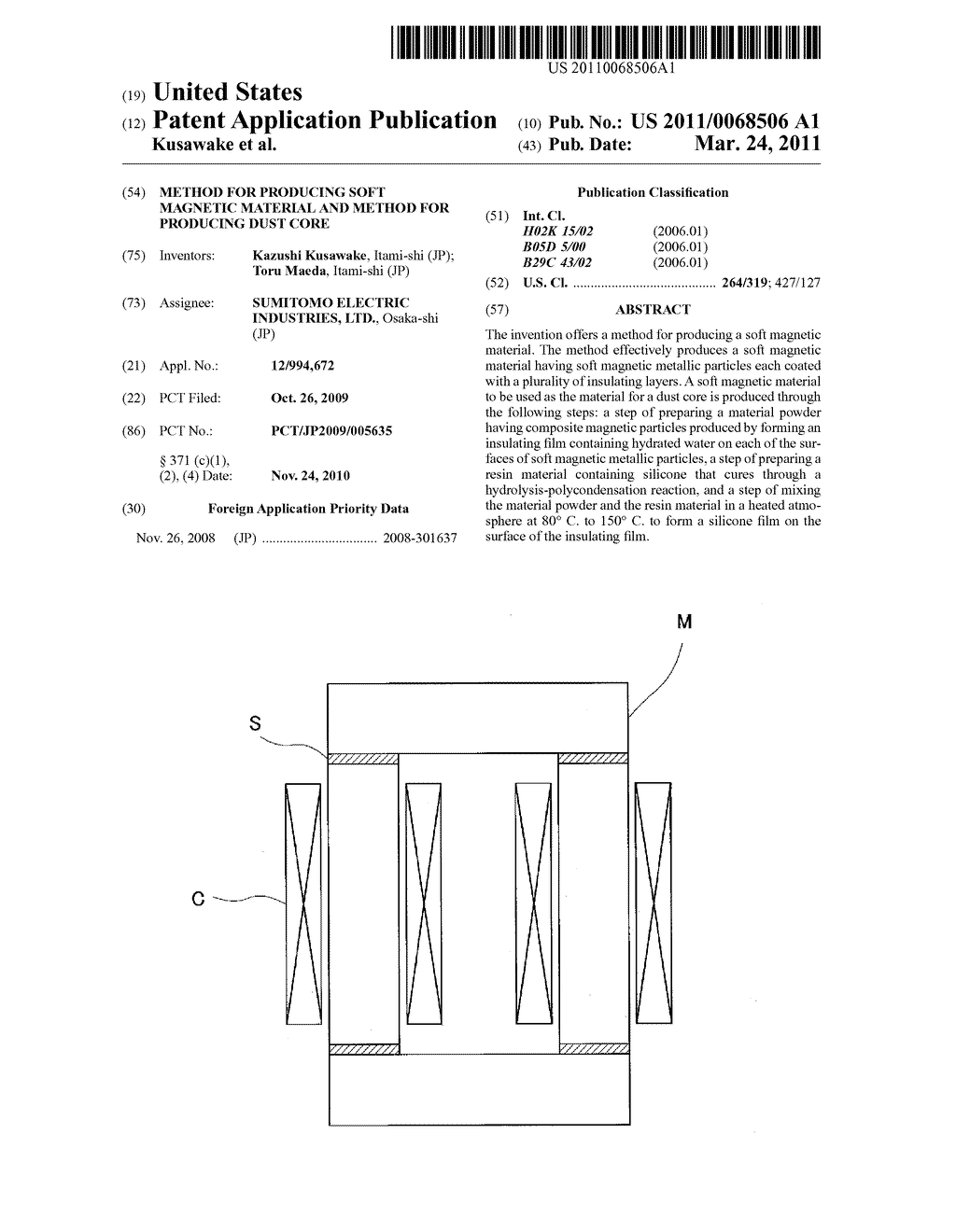 METHOD FOR PRODUCING SOFT MAGNETIC MATERIAL AND METHOD FOR PRODUCING DUST CORE - diagram, schematic, and image 01